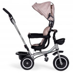 Trojkolka 2v1, otočné sedadlo - béžová ECOTOYS