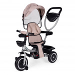 Trojkolka 2v1, otočné sedadlo - béžová ECOTOYS