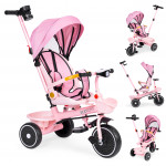 Trojkolka 2v1, otočné sedadlo, ružová - ECOTOYS Trojkolka 2v1, otočné sedadlo, ružová - ECOTOYS
