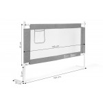 Zábrana na posteľ 150 cm detská zábrana ECOTOYS