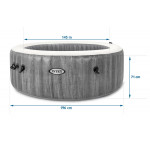 Nafukovacia hydromasážna jacuzzi 196x71 cm, 4 osoby, WIFI prémiové príslušenstvo - INTEX 28440 Nafukovacia hydromasážna jacuzzi 196x71 cm, 4 osoby, WIFI prémiové príslušenstvo - INTEX 28440