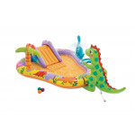 Detský nafukovací bazén s vodným ihriskom 201x157x69 cm Dinosaurus - INTEX 56139