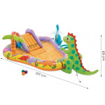 Detský nafukovací bazén s vodným ihriskom 201x157x69 cm Dinosaurus - INTEX 56139