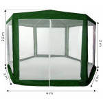 Komerčný záhradný pavilónový stan 2x2x2 m s moskytiérou - zelená MultiGarden