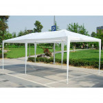 Komerčný záhradný altánok stan 3x6 m, 6 stien - biely MultiGarden