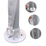 Komerčný záhradný altánok stan 3x9 m, 8 stien - biely MultiGarden