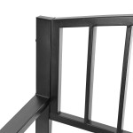 Záhradná lavica s operadlom, kovová konštrukcia