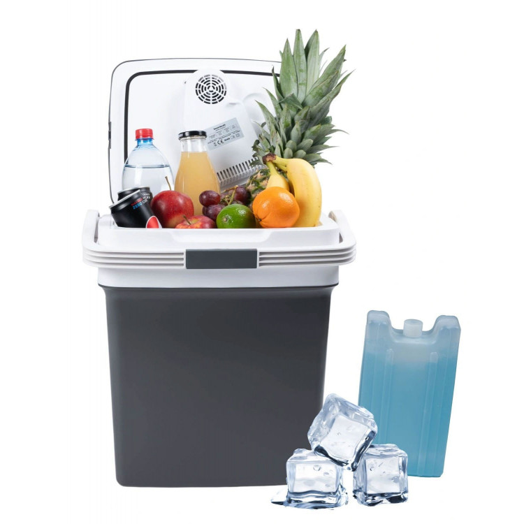 Prenosná cestovná chladnička do auta 29L, 220-240V DC12V - grafit