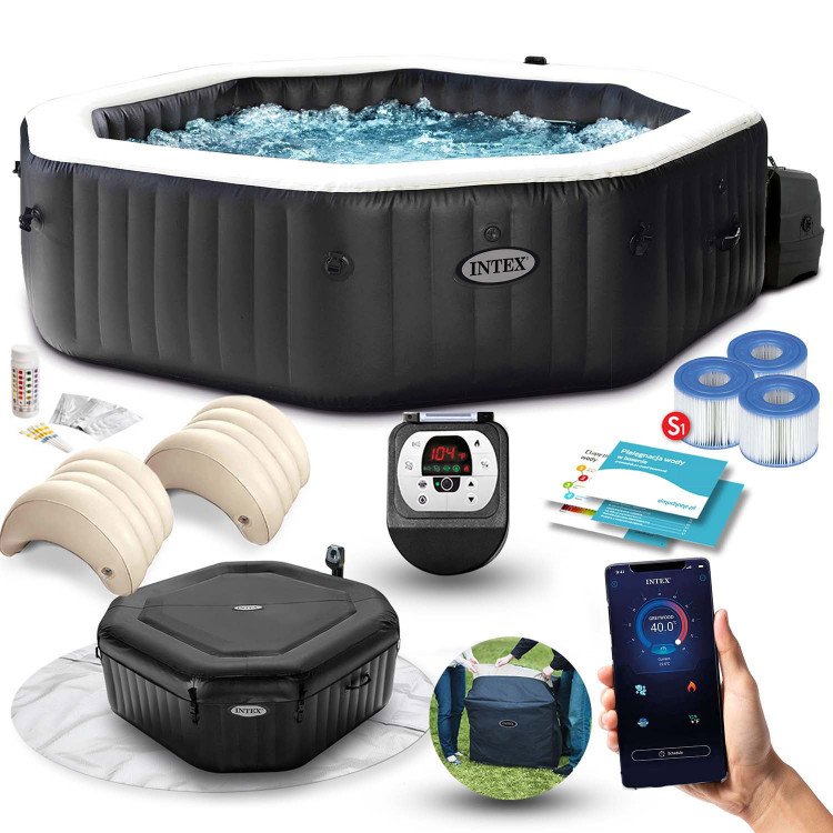 Nafukovacia hydromasážna jacuzzi pre 6 osôb 218x71 cm - INTEX 28462 Nafukovacia hydromasážna jacuzzi pre 6 osôb 218x71 cm - INTEX 28462