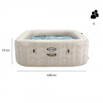 Nafukovacia hydromasážna jacuzzi pre 6 osôb - INTEX 28472