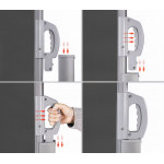 Skladacia markíza 350x200 cm, bočná roleta, záhradná clona na terasu - antracitová MultiGarden