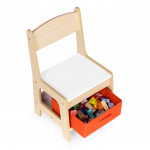 Detská zostava nábytku, stôl + 2 stoličky, tabuľa ECOTOYS
