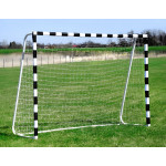 Futbalová tréningová bránka so sieťou 180x120 cm, čiernobiela - MultiGarden