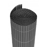 Obojstranná bambusová rohož 100x500 cm na balkón terasu plot - antracit MultiGarden