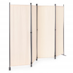Skladací 4-panelový paraván, zástena 167x216 cm - béžová MultiGarden Skladací 4-panelový paraván, zástena 167x216 cm - béžová MultiGarden