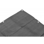 Tieniaca sieť na balkón s príslušenstvom 100x700 cm - sivá MultiGarden