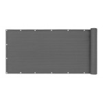 Tieniaca sieť na balkón s príslušenstvom 100x700 cm - sivá MultiGarden