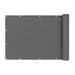 Tieniaca sieť na balkón s príslušenstvom 100x500 cm - sivá MultiGarden