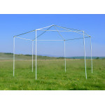 Komerčný záhradný stan 2x2x2 m s moskytiérou sivý MultiGarden