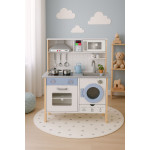 Detská drevená kuchynka - LED, zvuky, doplnky ECOTOYS