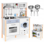 Detská drevená kuchynka - LED, zvuky, doplnky ECOTOYS