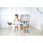 Domček pre bábiky Alice, 3 poschodia, 4 izby, 9 kusov nábytku ECOTOYS