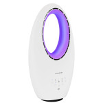 Bezlopatkový stojaci ventilátor 60W, 3 prevádzkové režimy, LED podsvietenie