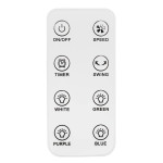 Bezlopatkový stojaci ventilátor 60W, 3 prevádzkové režimy, LED podsvietenie