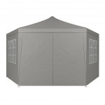 Záhradný stan 2x2x2 m s oknami - sivá MultiGarden