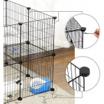 Modulárna ohrada pre malé zvieratá - čierna