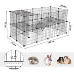 Modulárna ohrada pre malé zvieratá - čierna