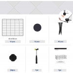 Modulárna ohrada pre malé zvieratká - čierna