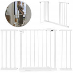 Bezpečnostná zábrana 74-132 cm na schody, dvere - biela ECOTOYS Bezpečnostná zábrana 74-132 cm na schody, dvere - biela ECOTOYS