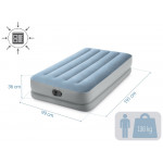 Nafukovací matrac 191x99x36 cm s integrovanou elektrickou pumpou USB posteľ INTEX 64157