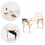 Drevený masážny a rehabilitačný stôl 3-segmentový - skladací