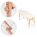 Drevený masážny a rehabilitačný stôl 3-segmentový - skladací