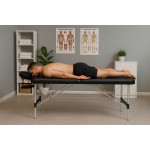 Hliníkový masážny a rehabilitačný stôl 3-segmentový - skladací