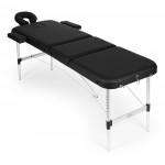 Hliníkový masážny a rehabilitačný stôl 3-segmentový - skladací