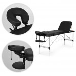 Hliníkový masážny a rehabilitačný stôl 3-segmentový - skladací