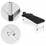 Hliníkový masážny a rehabilitačný stôl 3-segmentový - skladací