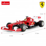Ferrari F1 auto na diaľkové ovládanie v mierke 1:18 Rastar 53800 Ferrari F1 auto na diaľkové ovládanie v mierke 1:18 Rastar 53800