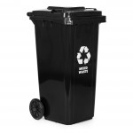 Odpadkový kôš na zmiešaný odpad 120L - gumené kolesá