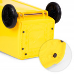 Sada 3 odpadkových košov 3x120L modrá zelená žltá odpad papier sklo plast gumové kolieska