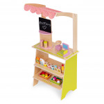 Veľký drevený stánok pre deti - 20 položiek ECOTOYS
