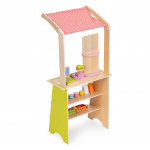 Veľký drevený stánok pre deti - 20 položiek ECOTOYS