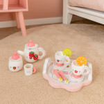 Drevená čajová súprava -14 kusov