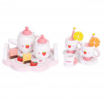 Drevená čajová súprava -14 kusov