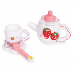 Drevená čajová súprava -14 kusov