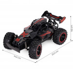 Terénne auto na diaľkové ovládanie 1:18 - čierne Terénne auto na diaľkové ovládanie 1:18 - čierne