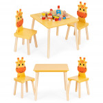Detský set nábytku stôl + 2 stoličky žirafa ECOTOYS